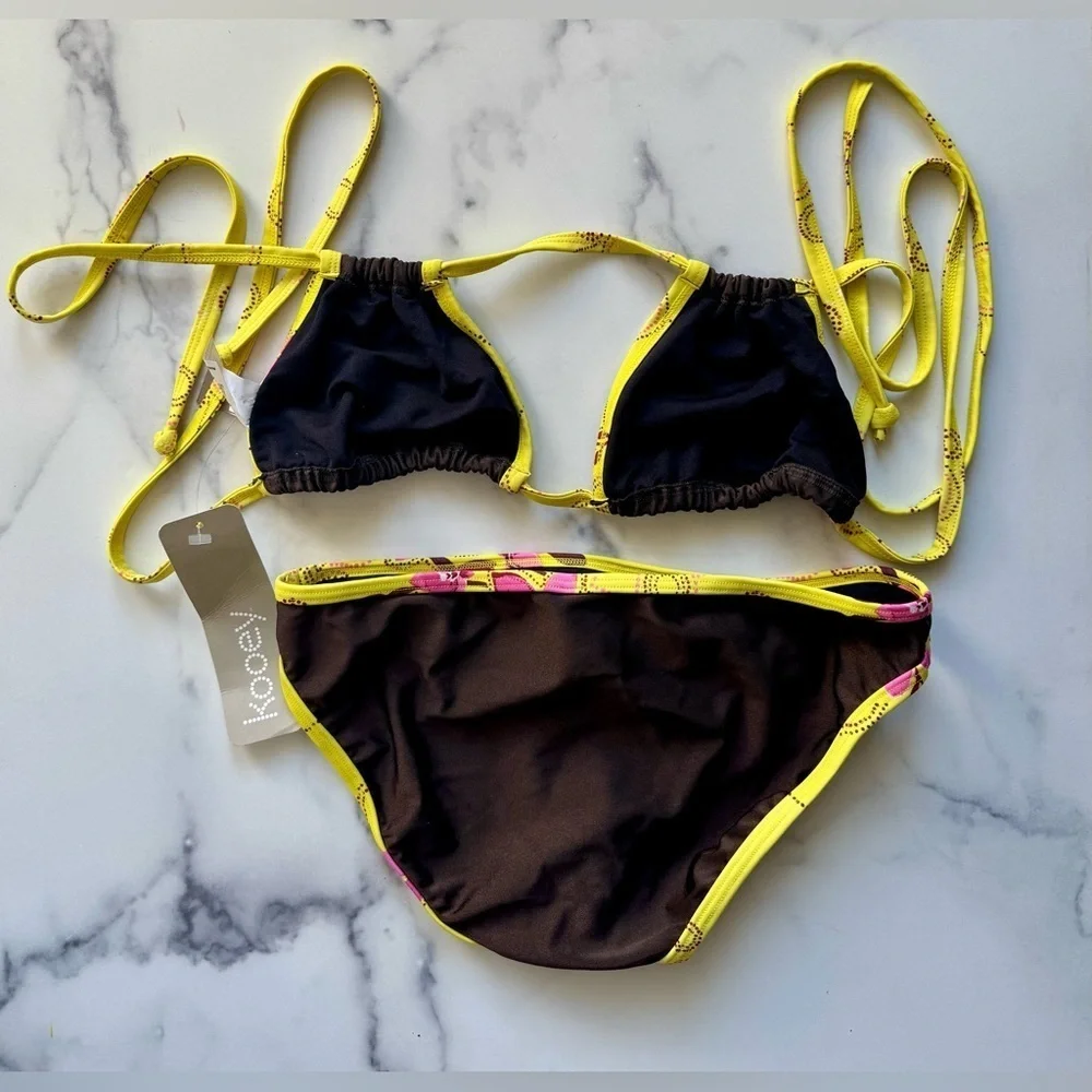 Kooey Australia Elle Bikini Swimsuit, Size 8 US, NEW WITH TAGS - Picture 4 of 6